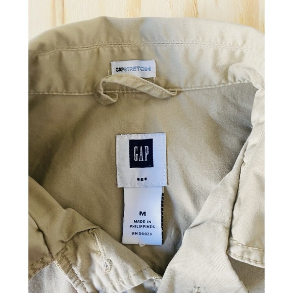 Gap Womens Beige/Khaki Utility/Safari Jacket Sz Medium Utility Chic Gorpcore - Picture 8 of 10